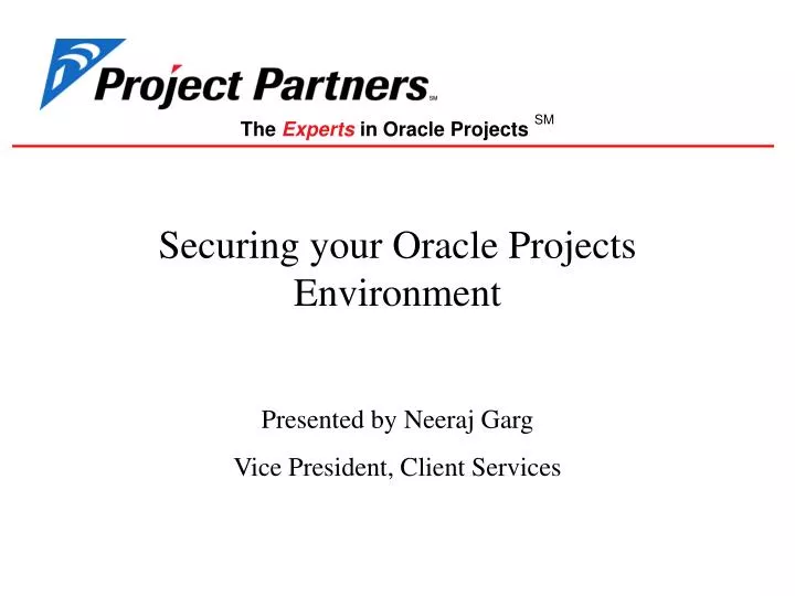 the experts in oracle projects sm