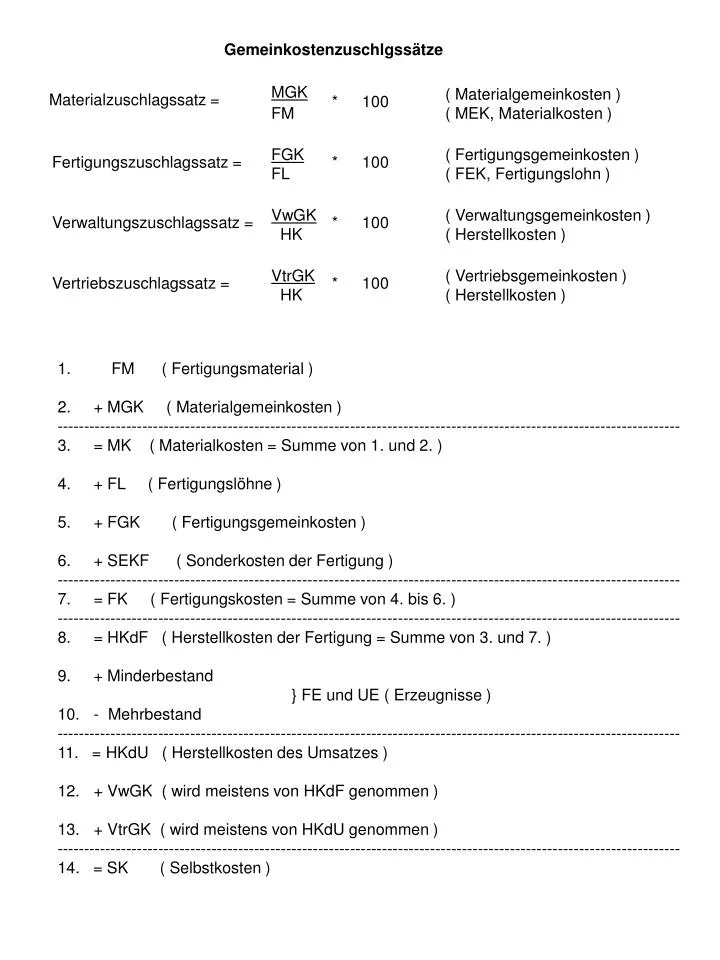 gemeinkostenzuschlgss tze