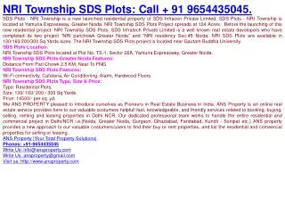 NRI Township SDS Plots