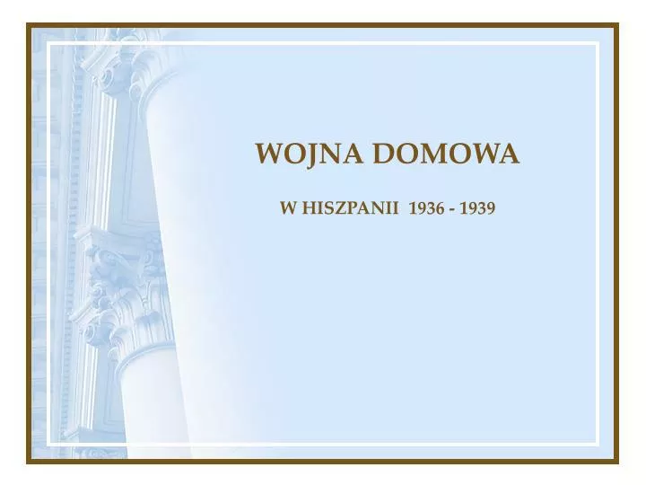 wojna domowa