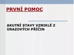 PRVNÍ POMOC - slide 1