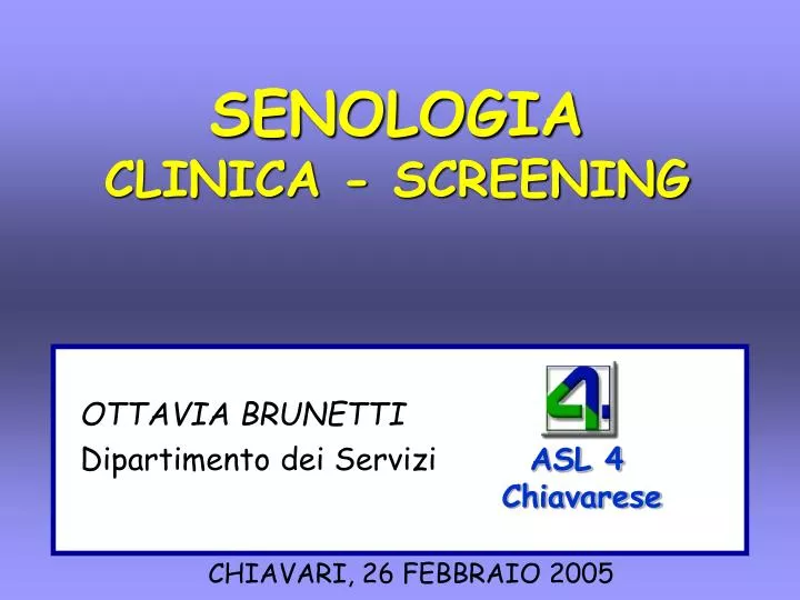 senologia clinica screening