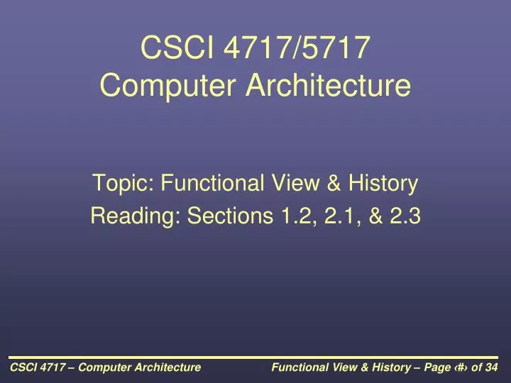 csci 4717 5717 computer architecture