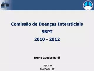 comiss o de doen as intersticiais sbpt 2010 2012