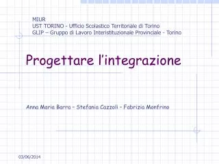 progettare l integrazione