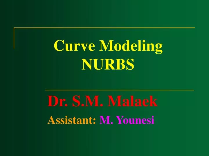 curve modeling nurbs