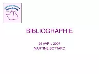 bibliographie