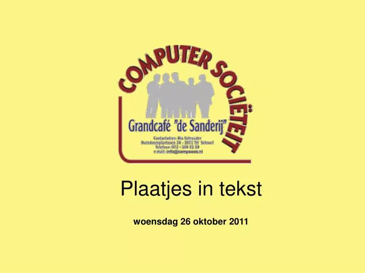 plaatjes in tekst