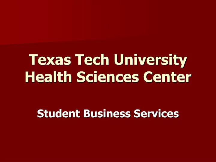 student business services