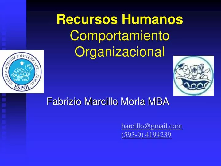 recursos humanos comportamiento organizacional