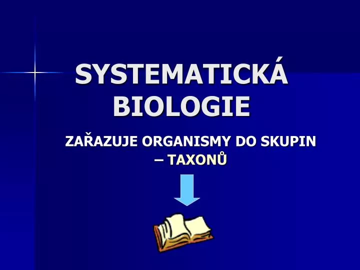systematick biologie