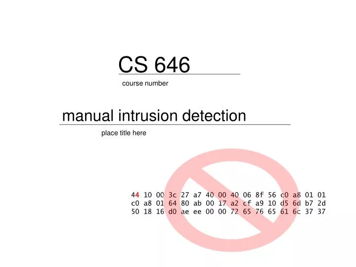 cs 646