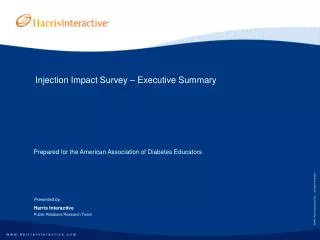 Injection Impact Survey – Executive Summary