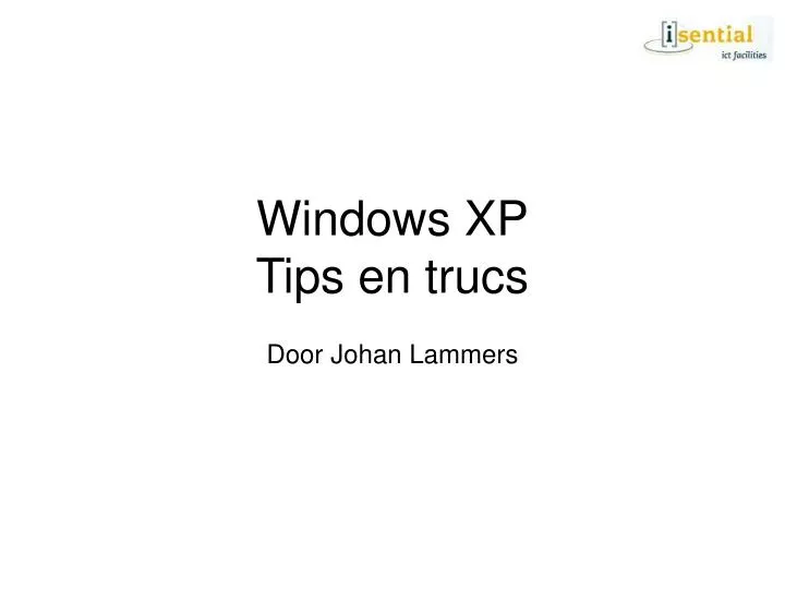windows xp tips en trucs
