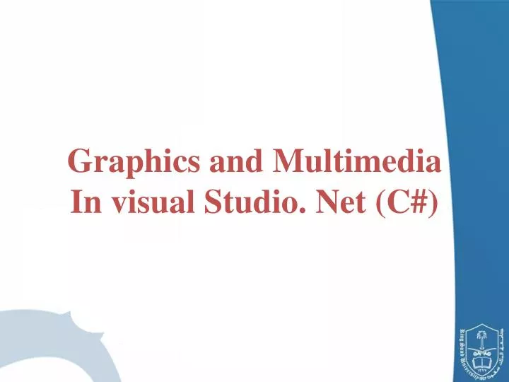 graphics and multimedia in visual studio net c