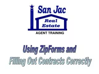 Using ZipForms and Filling Out Contracts Correctly