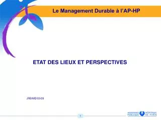 le management durable l ap hp