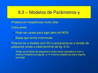 9 3 modelos de par metros y