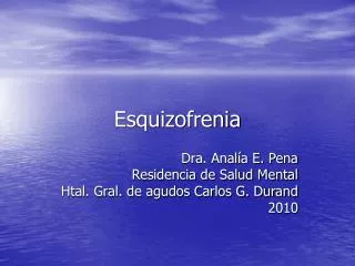 esquizofrenia