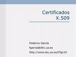 Certificados X.509