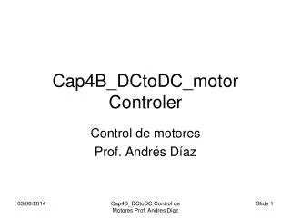 Cap4B_DCtoDC_motor Controler