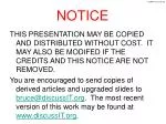 NOTICE - slide 1