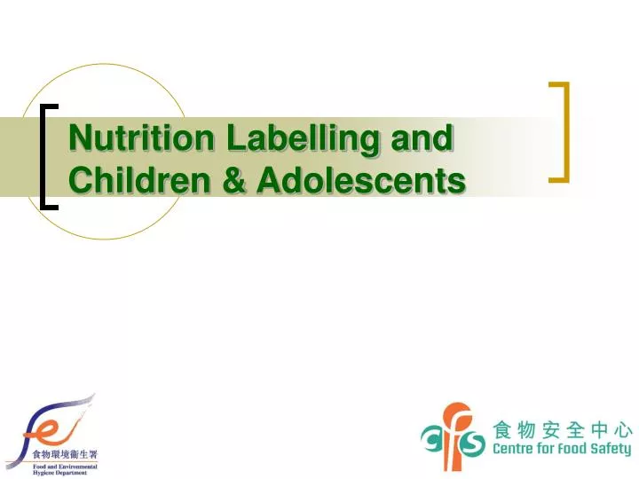 nutrition labelling and children adolescents