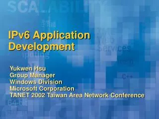 IPv6 Application Development