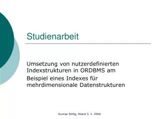 studienarbeit