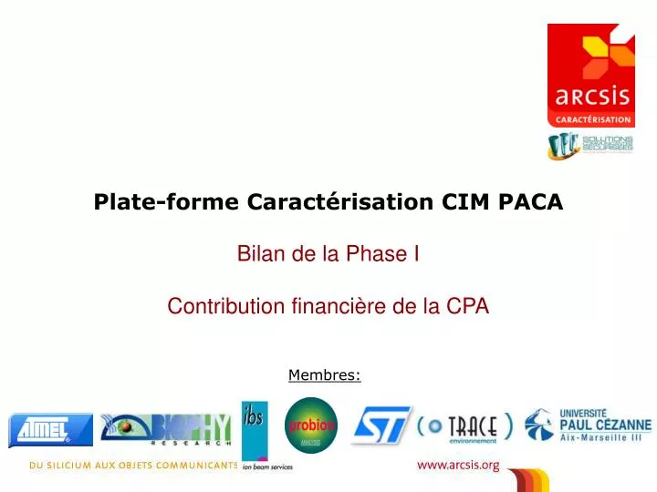 bilan de la phase i contribution financi re de la cpa