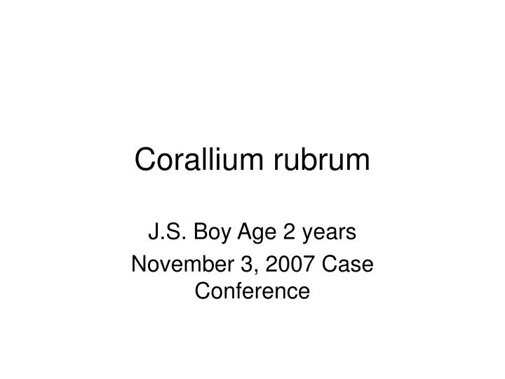 corallium rubrum