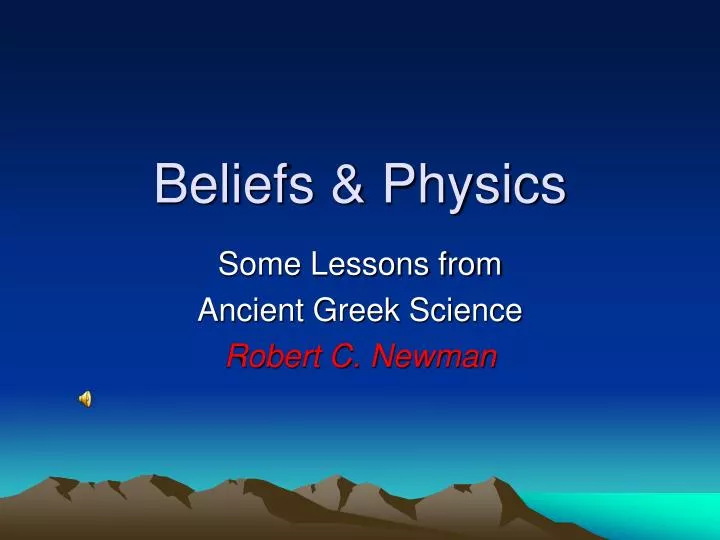 beliefs physics