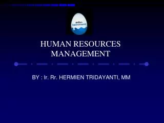 human resources management