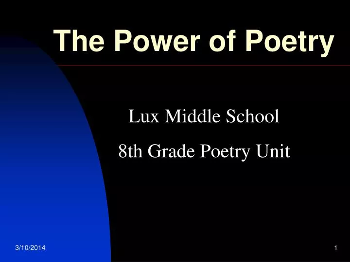 the power of poetry