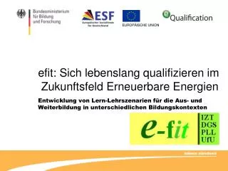 efit: Sich lebenslang qualifizieren im Zukunftsfeld Erneuerbare Energien