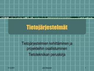 Tietojärjestelmät