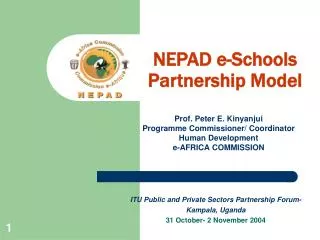 NEPAD e-Schools Partnership Model