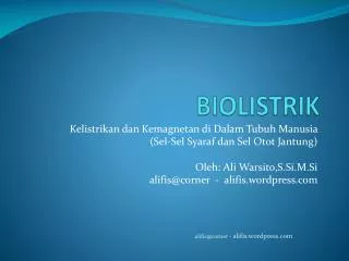 biolistrik