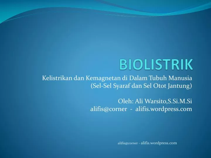 biolistrik