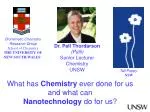 Biomimetic Chemistry Research Group School of Chemistry THE UNIVERSITY OF NEW SOUTH WALES