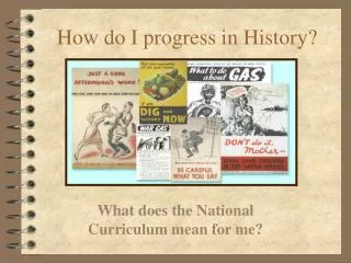 How do I progress in History?