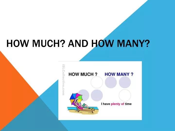 HOW MANY & HOW MUCH. - ppt download