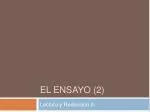 El ensayo (2) - slide 1