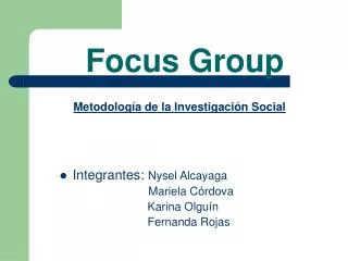 focus group