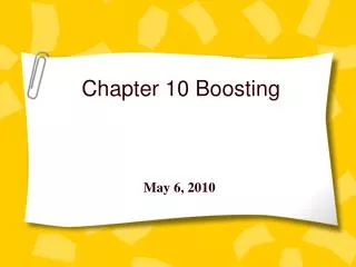 Chapter 10 Boosting