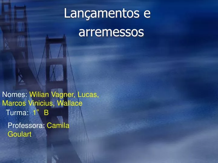 lan amentos e arremessos