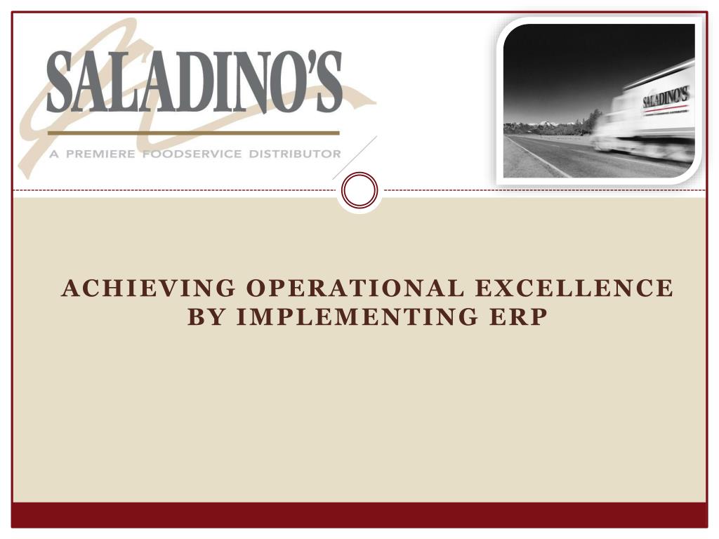 PPT - Achieving Operational Excellence By Implementing ERP PowerPoint ...