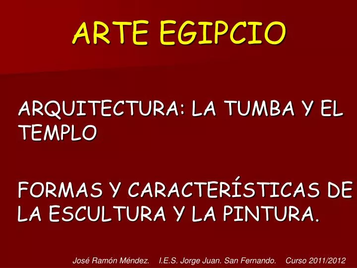 arte egipcio