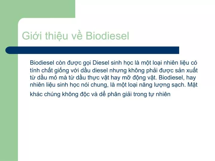 gi i thi u v biodiesel