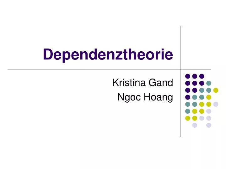 dependenztheorie